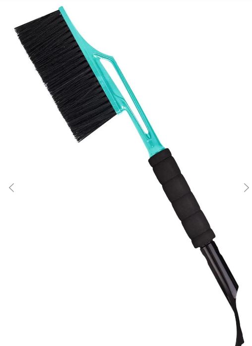 Щетка для снега Spin&Clean Techno со съемный скребком для льда 58см digital green